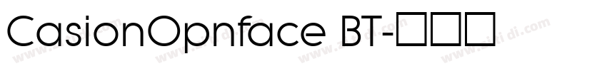 CasionOpnface BT字体转换